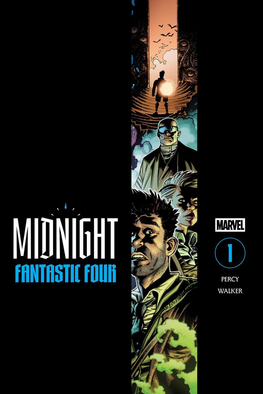 MIDNIGHT FANTASTIC FOUR #1 - Main - Kev Walker cover art