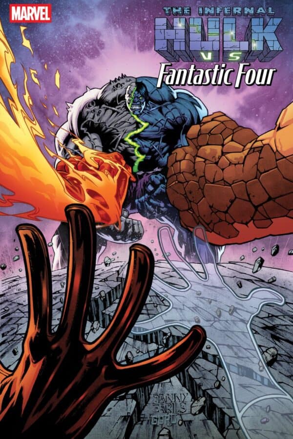 INFERNAL HULK VS. FANTASTIC FOUR #1 - Danny Earls cover art