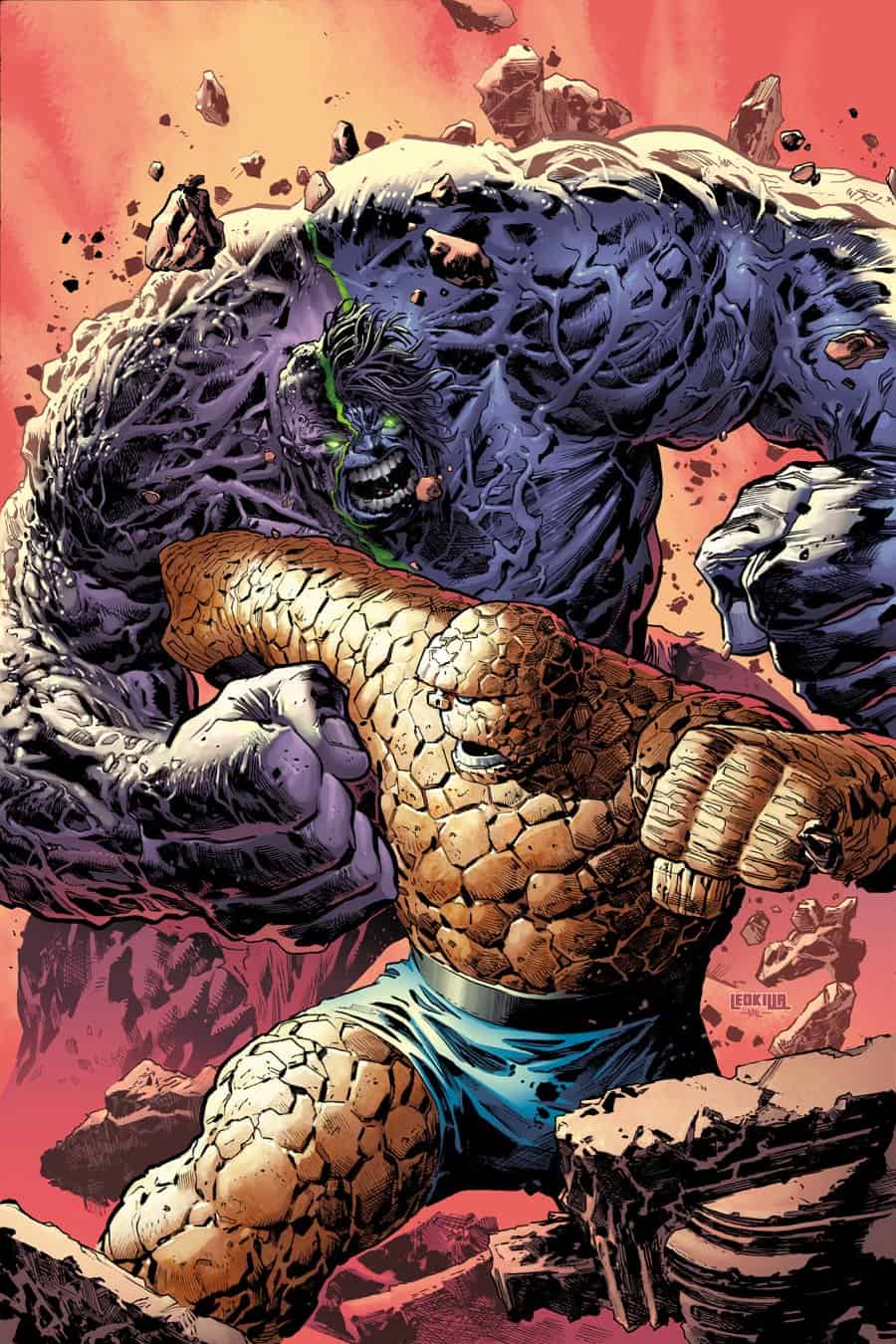 INFERNAL HULK VS. FANTASTIC FOUR #1 - Ken Lashley Virgin 1:50 cover art