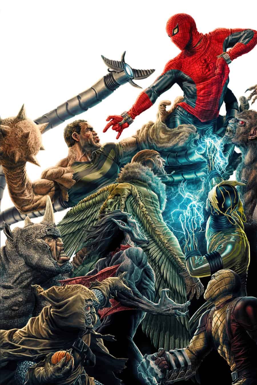 THE AMAZING SPIDER-MAN #1000 - Lee Bermejo Amazing Visions Virgin 1:100 cover art
