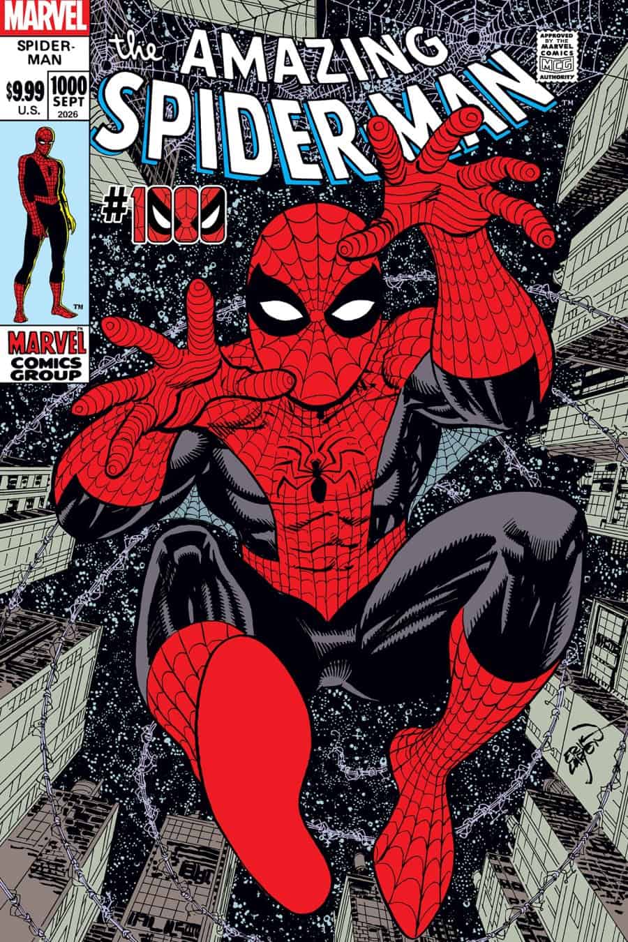 THE AMAZING SPIDER-MAN #1000 - Erik Larsen 1:25 cover art