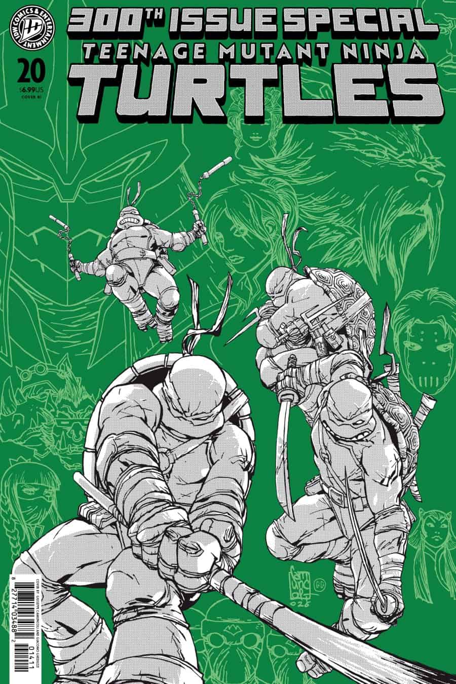 Teenage Mutant Ninja Turtles (2024) #20 - : 300th Issue Special Variant RI (100) (Camuncoli) 1:100 cover art