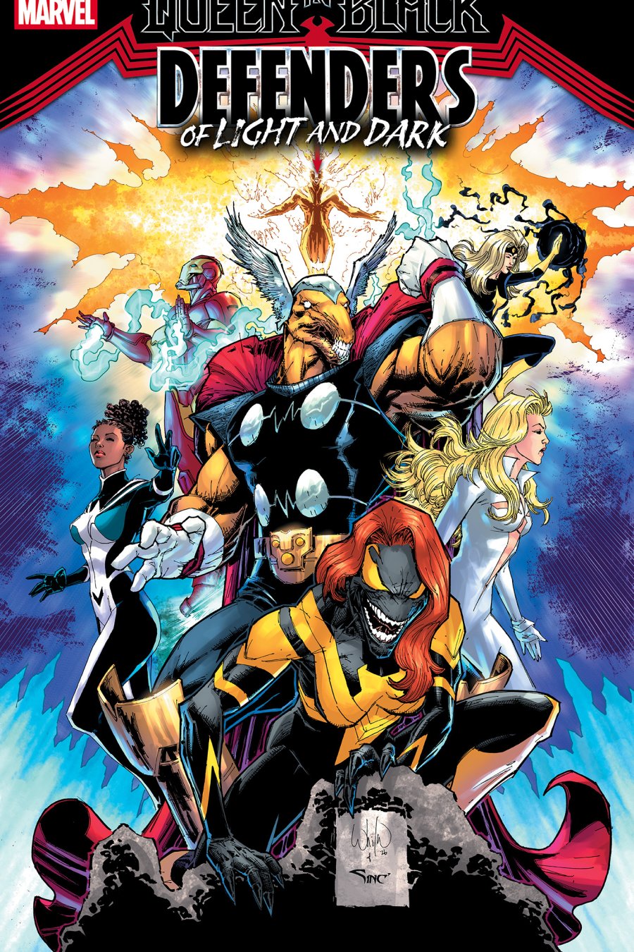 QUEEN IN BLACK: DEFENDERS OF LIGHT AND DARK #1 - Whilce Portacio 1:25 cover art