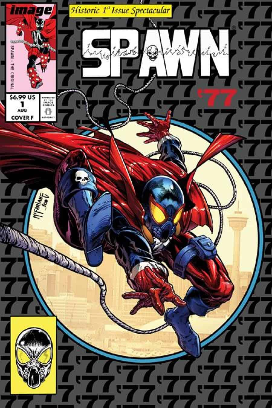Spawn 77 #1 - (Of 3) Cvr F Inc 1:25 Todd Mcfarlane Retro Logo Var 1:25 cover art
