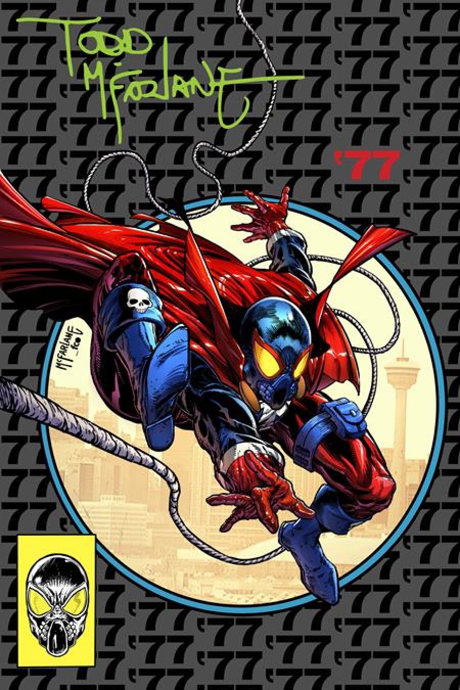 Spawn 77 #1 - (Of 3) Cvr I Inc 1:250 Todd Mcfarlane Signed Foil Var 1:250 cover art