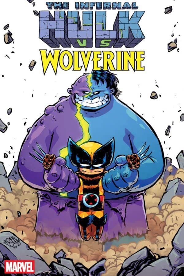 INFERNAL HULK VS. WOLVERINE #1 - Skottie Young cover art