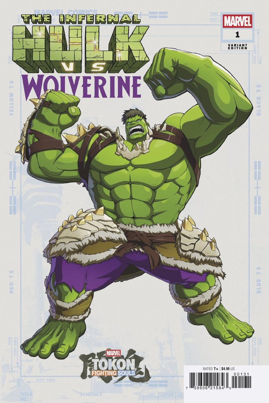 INFERNAL HULK VS. WOLVERINE #1 - Marvel Tokon: Fighting Souls cover art