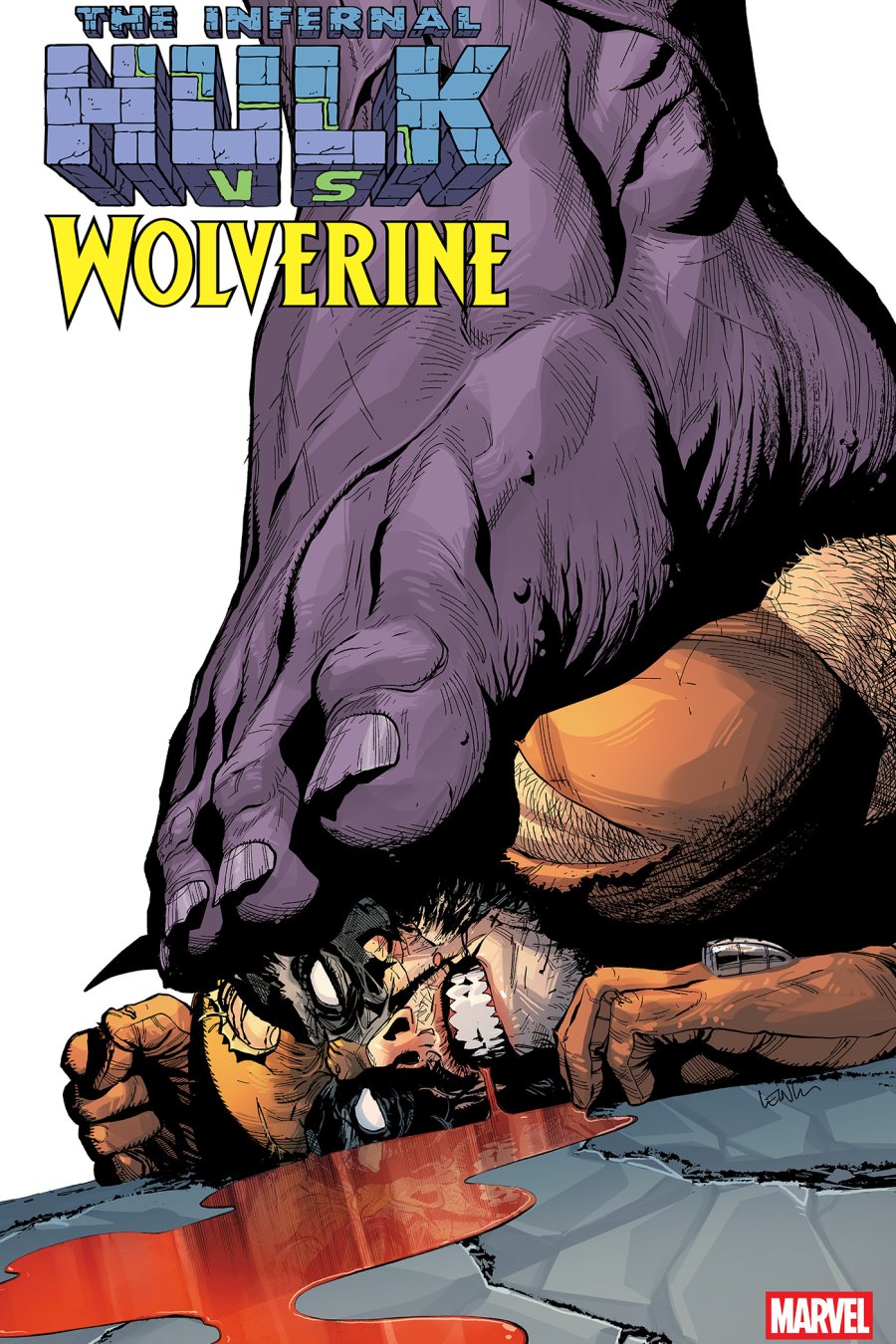 INFERNAL HULK VS. WOLVERINE #1 - Leinil Yu cover art