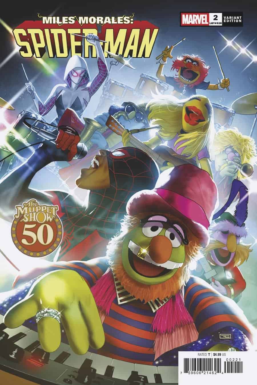 MILES MORALES: SPIDER-MAN #2 - Taurin Clarke Muppets cover art