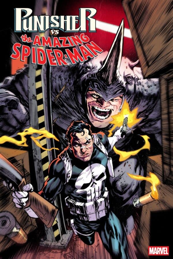 PUNISHER VS. SPIDER-MAN #3 - Main - Jonas Scharf cover art