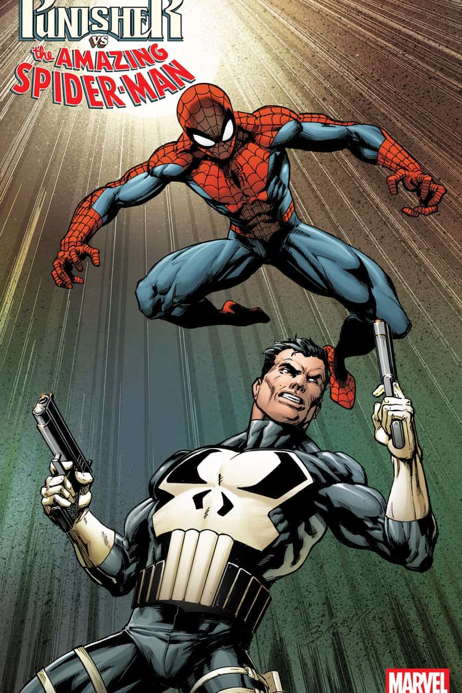 PUNISHER VS. SPIDER-MAN #3 - Mark Bagley cover art