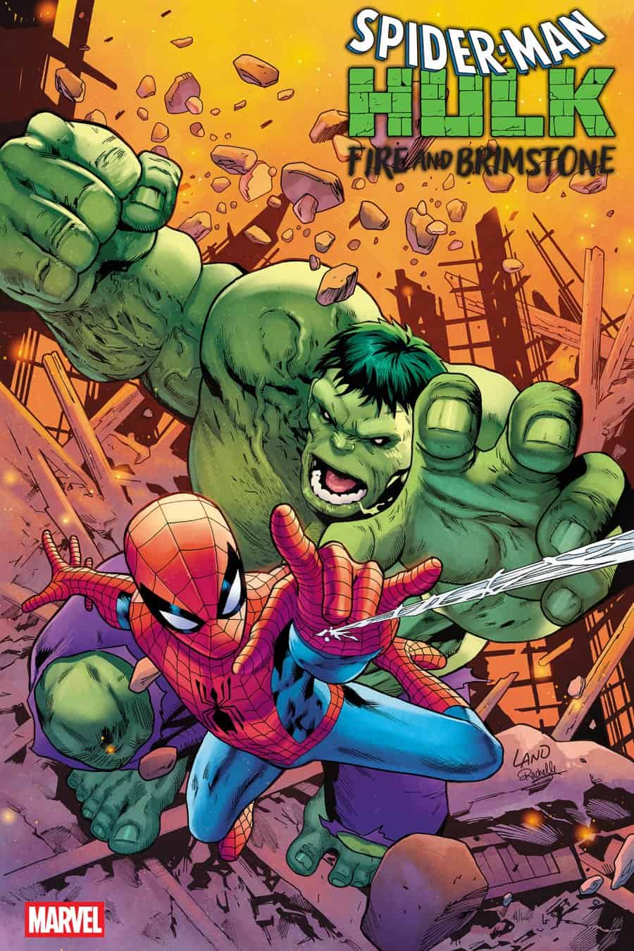 SPIDER-MAN/HULK: FIRE AND BRIMSTONE #2 - Greg Land cover art