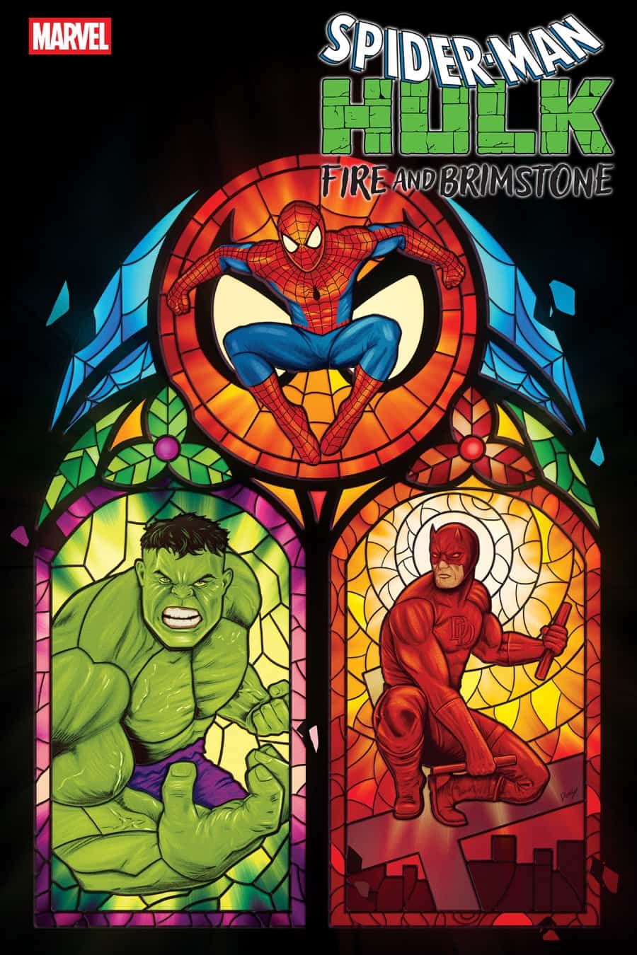 SPIDER-MAN/HULK: FIRE AND BRIMSTONE #2 - Doaly 1:25 cover art