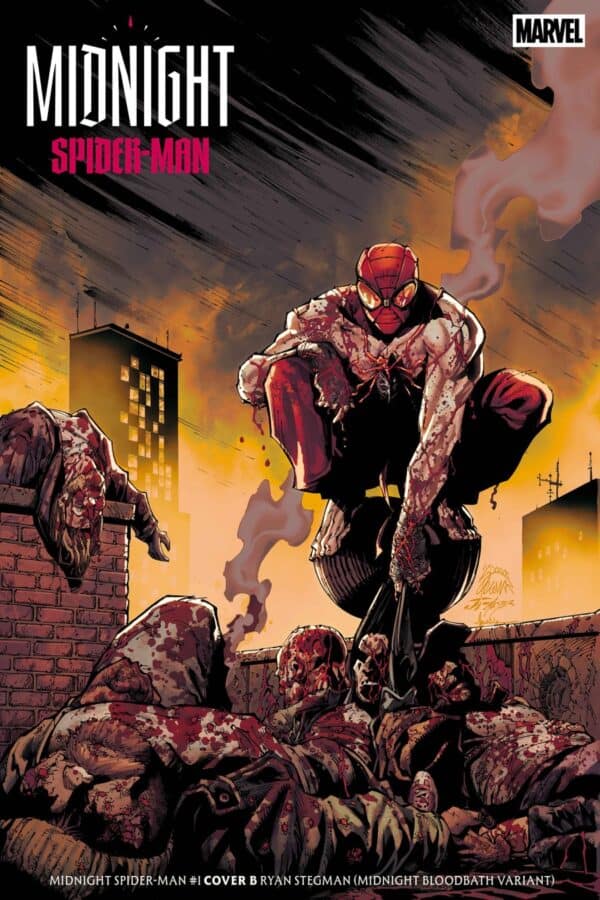 MIDNIGHT SPIDER-MAN #1 - Ryan Stegman Midnight Bloodbath cover art