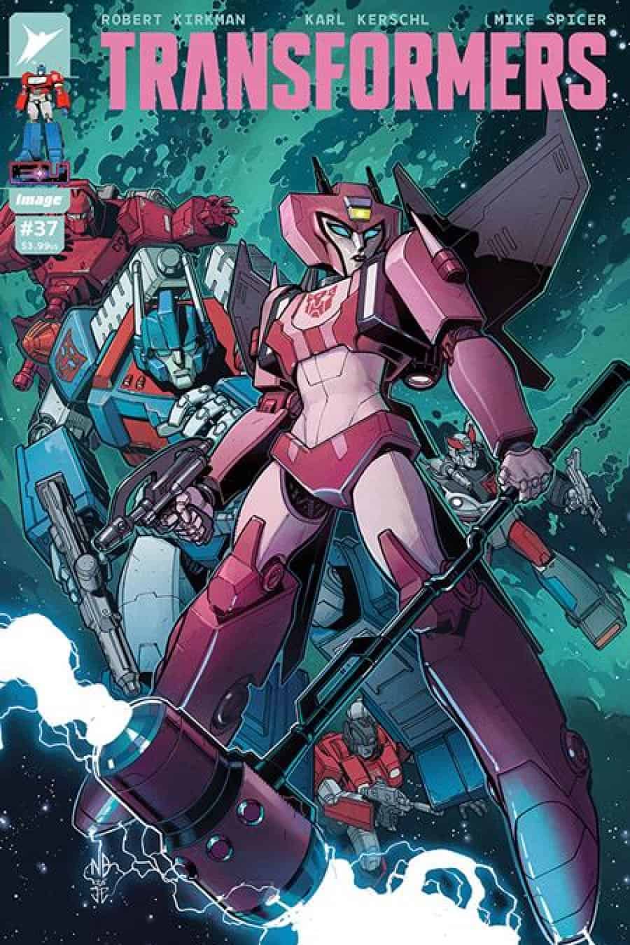 Transformers #37 - Cvr D Inc 1:25 Nick Bradshaw & Jim Charalampidis Var 1:25 cover art