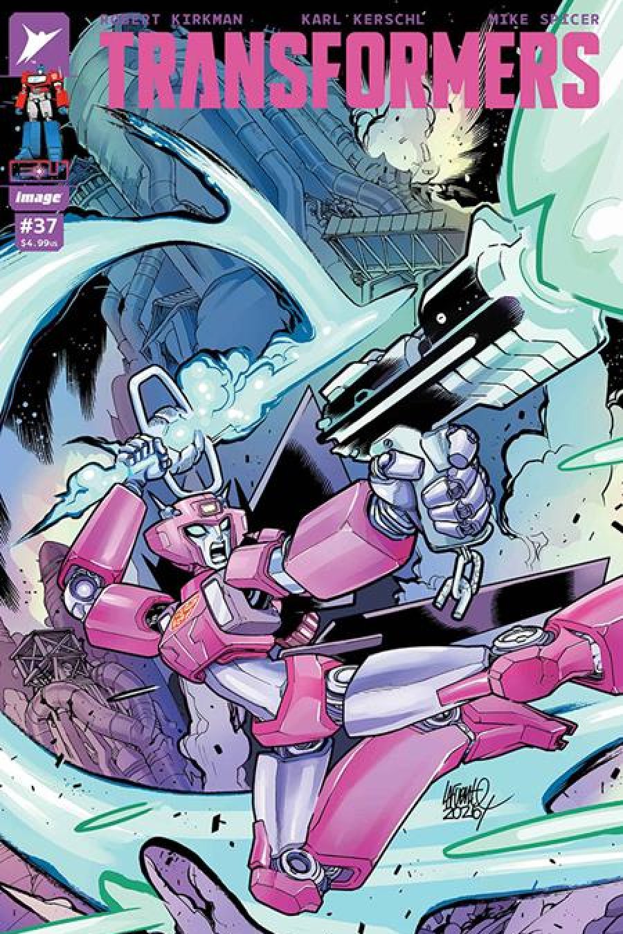 Transformers #37 - Cvr F Inc 1:100 David Lafuente Foil Var 1:100 cover art