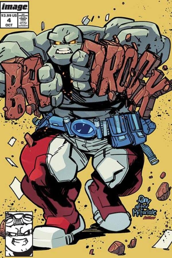 Badrock #4 - Cvr C Seth Damoose Homage Var cover art