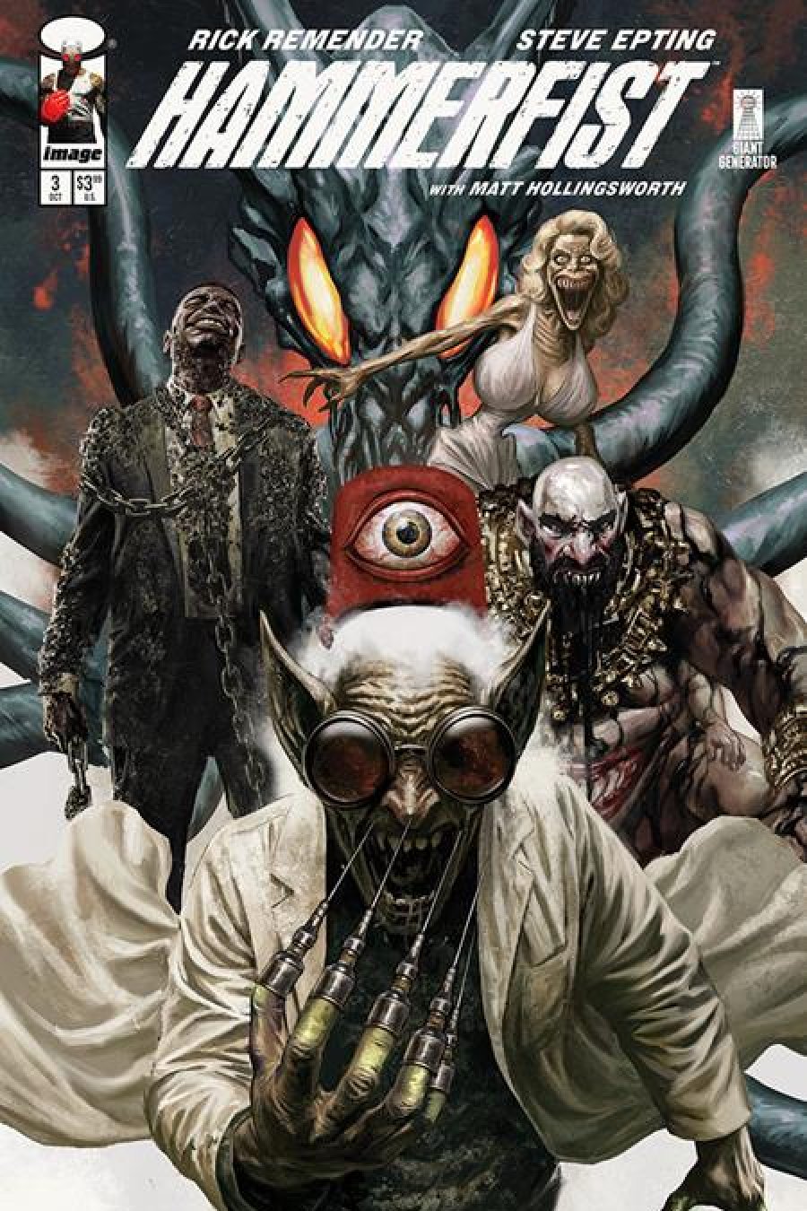 Hammerfist #3 - Main - Steve Epting cover art