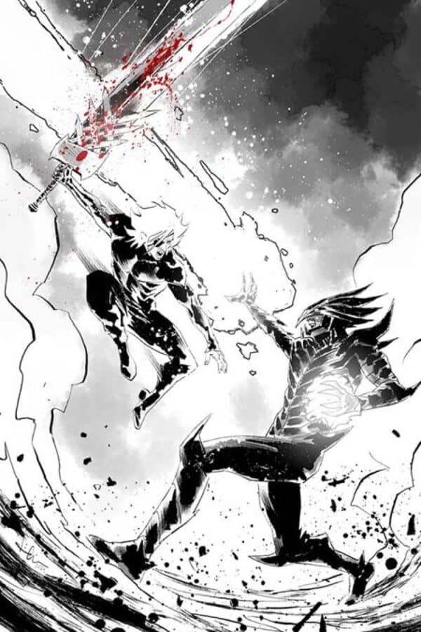 Lost Fantasy #13 - Cvr E Luca Casalanguida Black And White And Blood Virgin Cardstock Var cover art