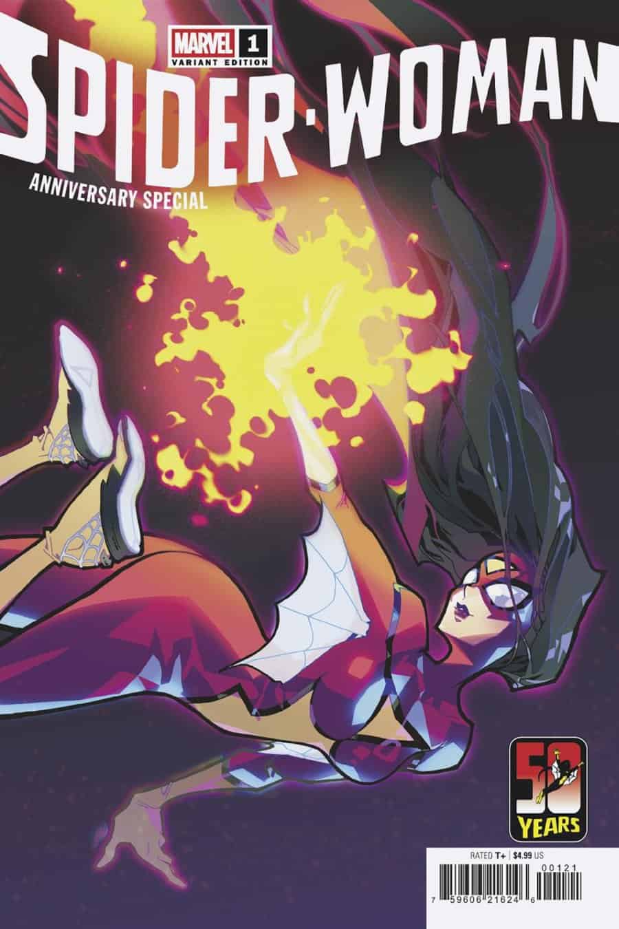 SPIDER-WOMAN 50TH ANNIVERSARY SPECIAL #1 - Rose Besch Spider-Woman cover art