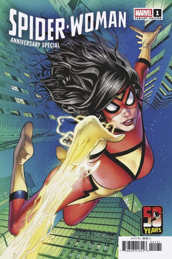 SPIDER-WOMAN 50TH ANNIVERSARY SPECIAL #1 - Greg Land cover art