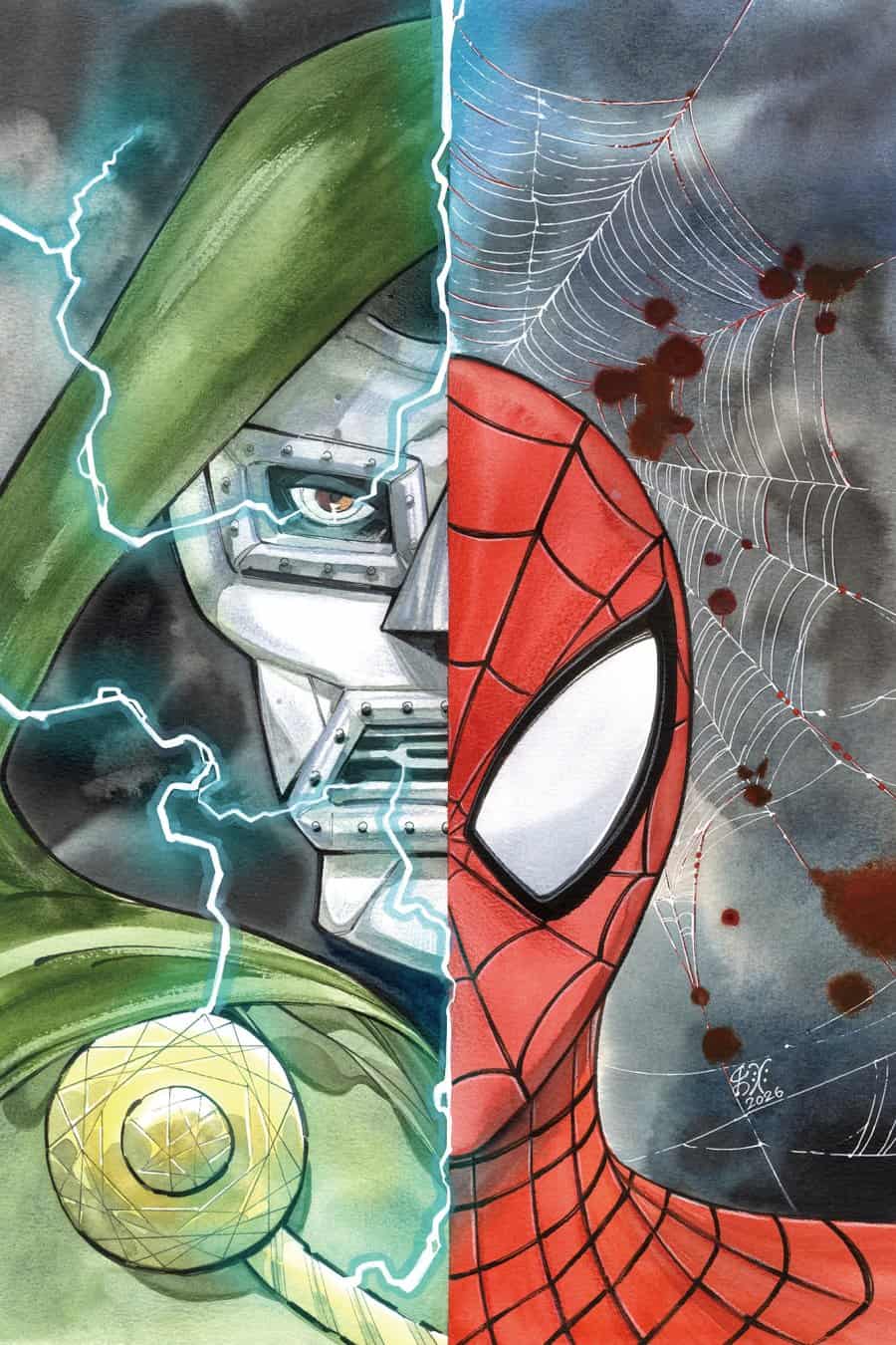 CHALLENGES OF DOOM: SPIDER-MAN #1 - Peach Momoko Virgin 1:50 cover art