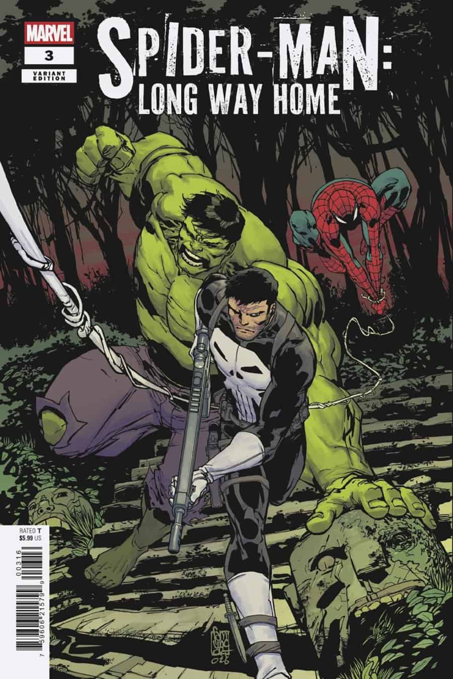 SPIDER-MAN: LONG WAY HOME #3 - Giuseppe Camuncoli 1:25 cover art