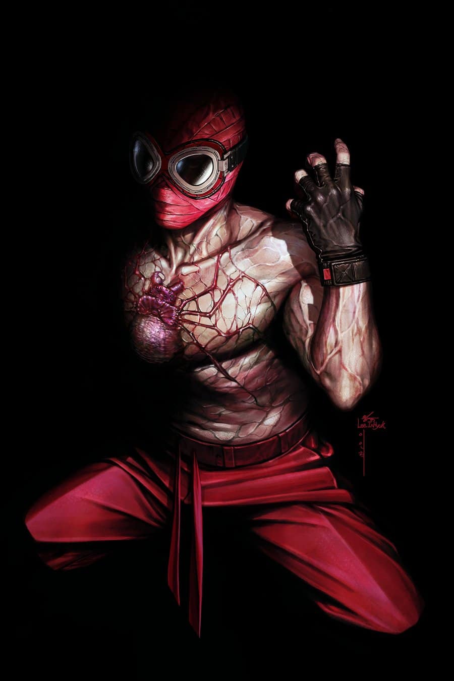 MIDNIGHT SPIDER-MAN #1 A - Inhyuk Lee Virgin 1:100 1:100 cover art