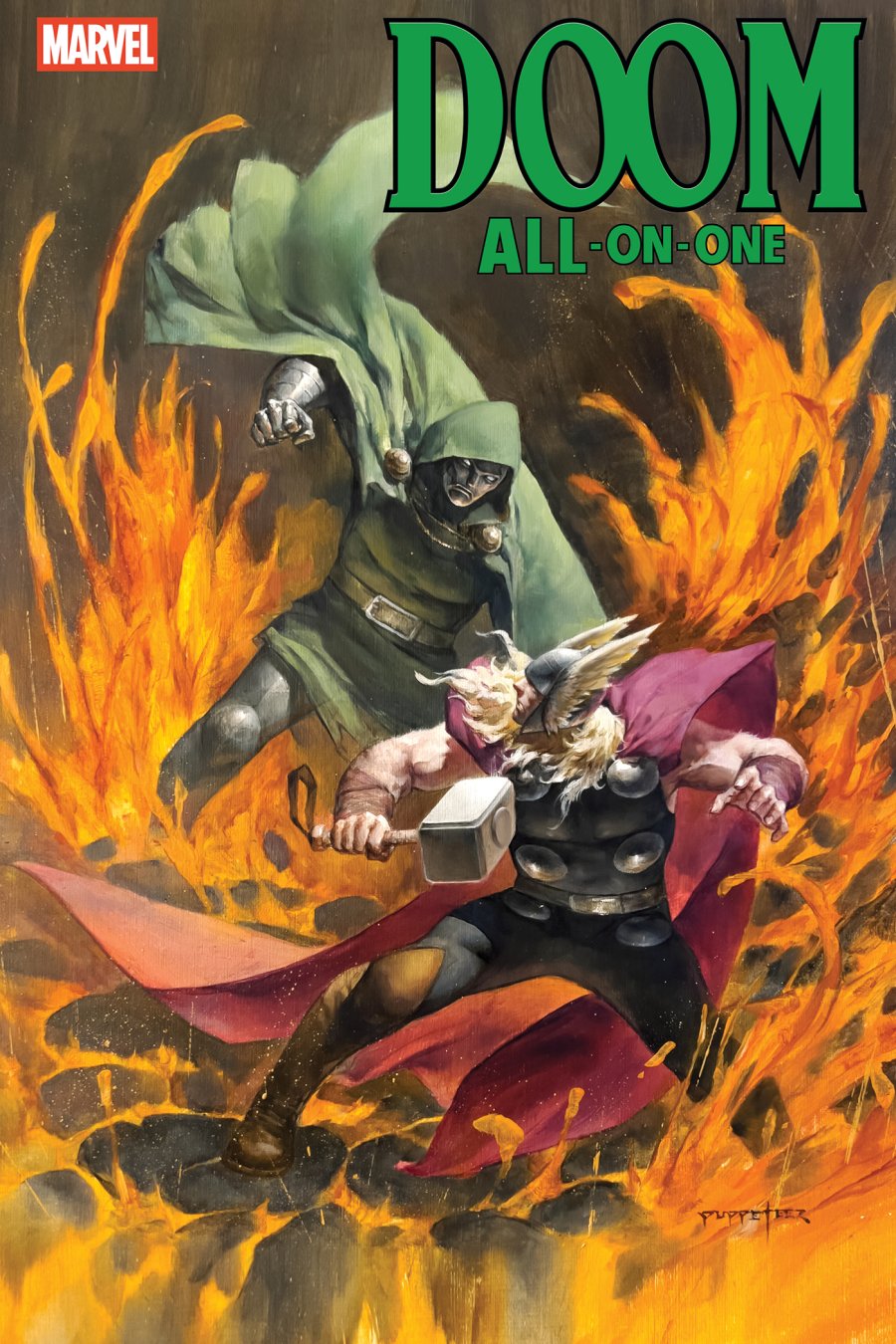 DOOM ALL-ON-ONE #1 - Puppeteer Lee Foil cover art