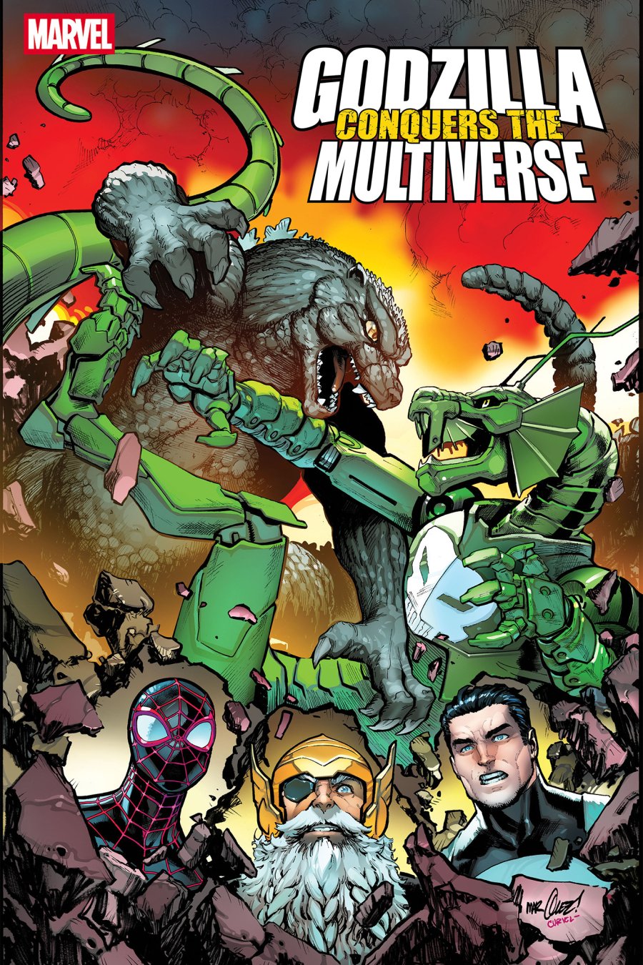 GODZILLA CONQUERS THE MULTIVERSE #4 - Main - David Marquez cover art