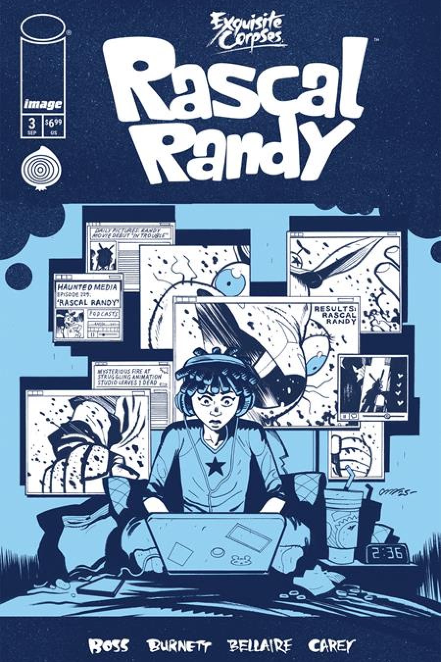 Exquisite Corpses Rascal Randy #3 - (Of 5) Cvr C Dylan Burnett Polybagged With Collectible Card Var (Mr) cover art