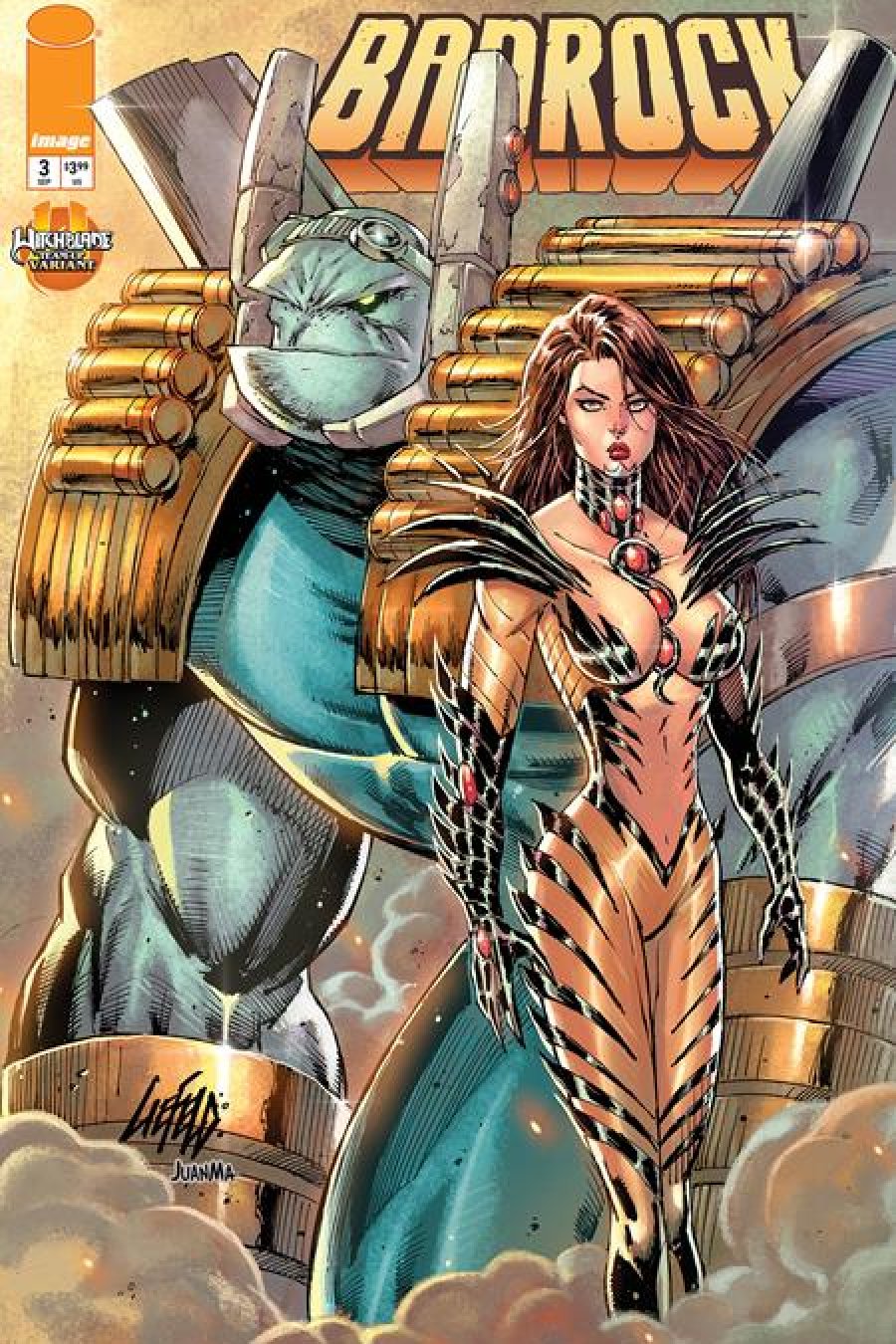 Badrock #3 - Cvr E Rob Liefeld Witchblade Team Up Var cover art