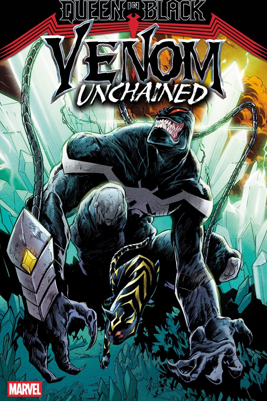 QUEEN IN BLACK: VENOM UNCHAINED #3 - Adam Pollina cover art