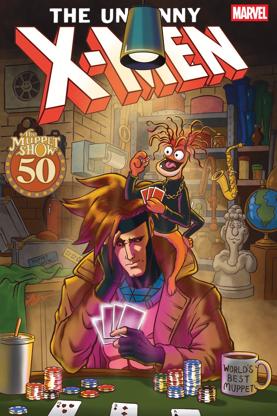 UNCANNY X-MEN #36 - Ben Su Muppets cover art
