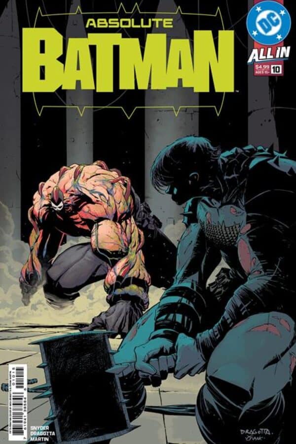 Absolute Batman #10 Fifth Printing - Main - Nick Dragotta cover art