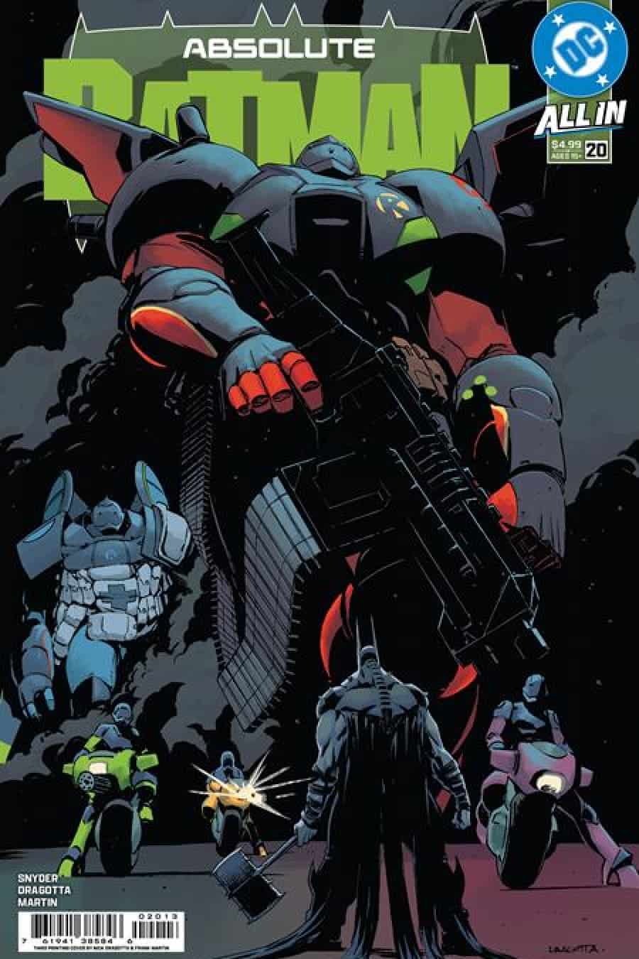Absolute Batman #20 Third Printing - Main - Nick Dragotta cover art