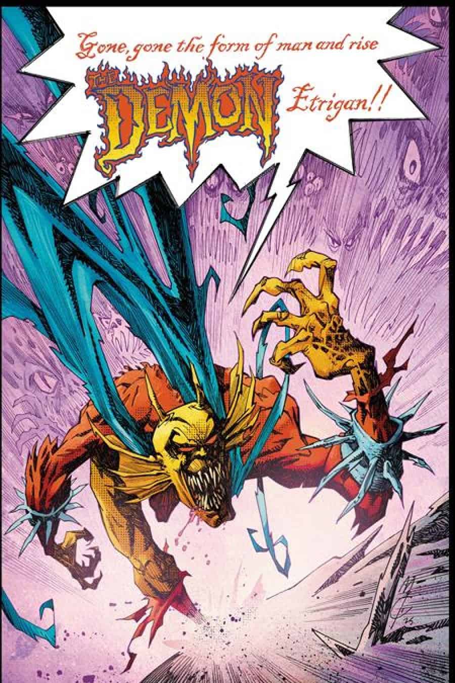 Demon #1 - Cvr G Inc 1:25 John Mccrea Card Stock Var 1:25 cover art