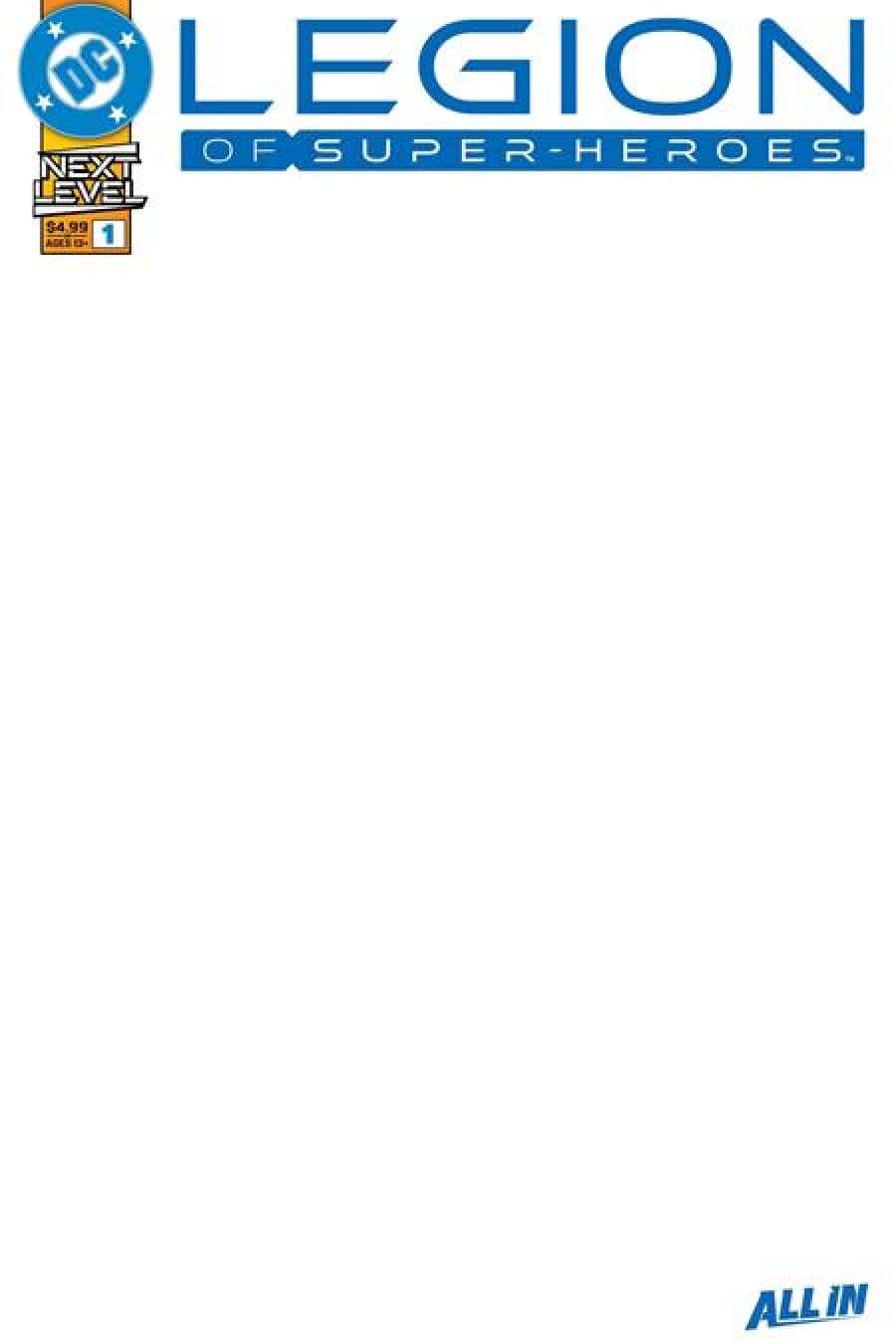 Legion of Super-Heroes #1 - Cvr F Blank Card Stock Var cover art