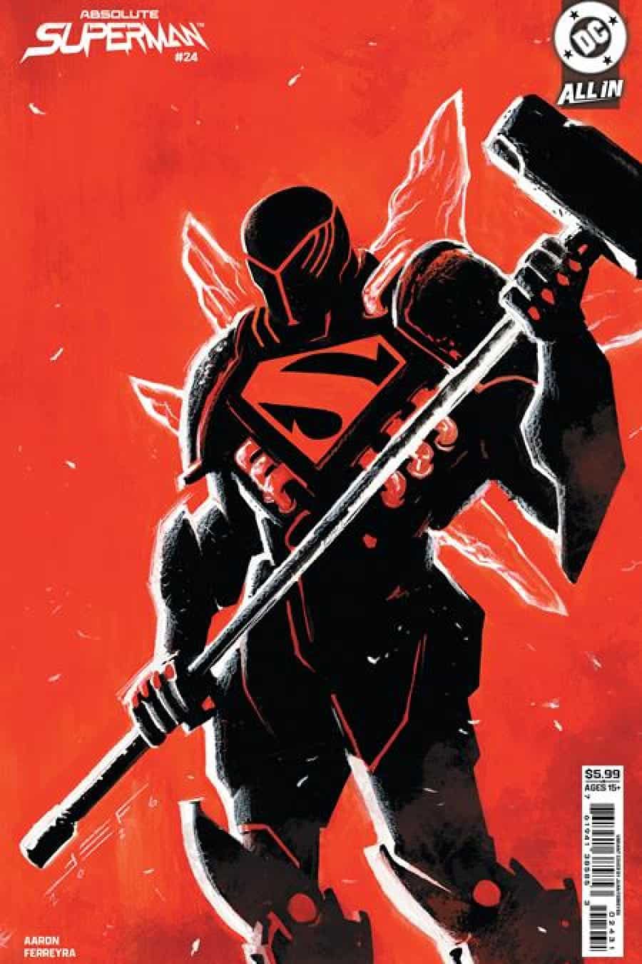 Absolute Superman #24 - Cvr C Juan Ferreyra Card Stock Var cover art