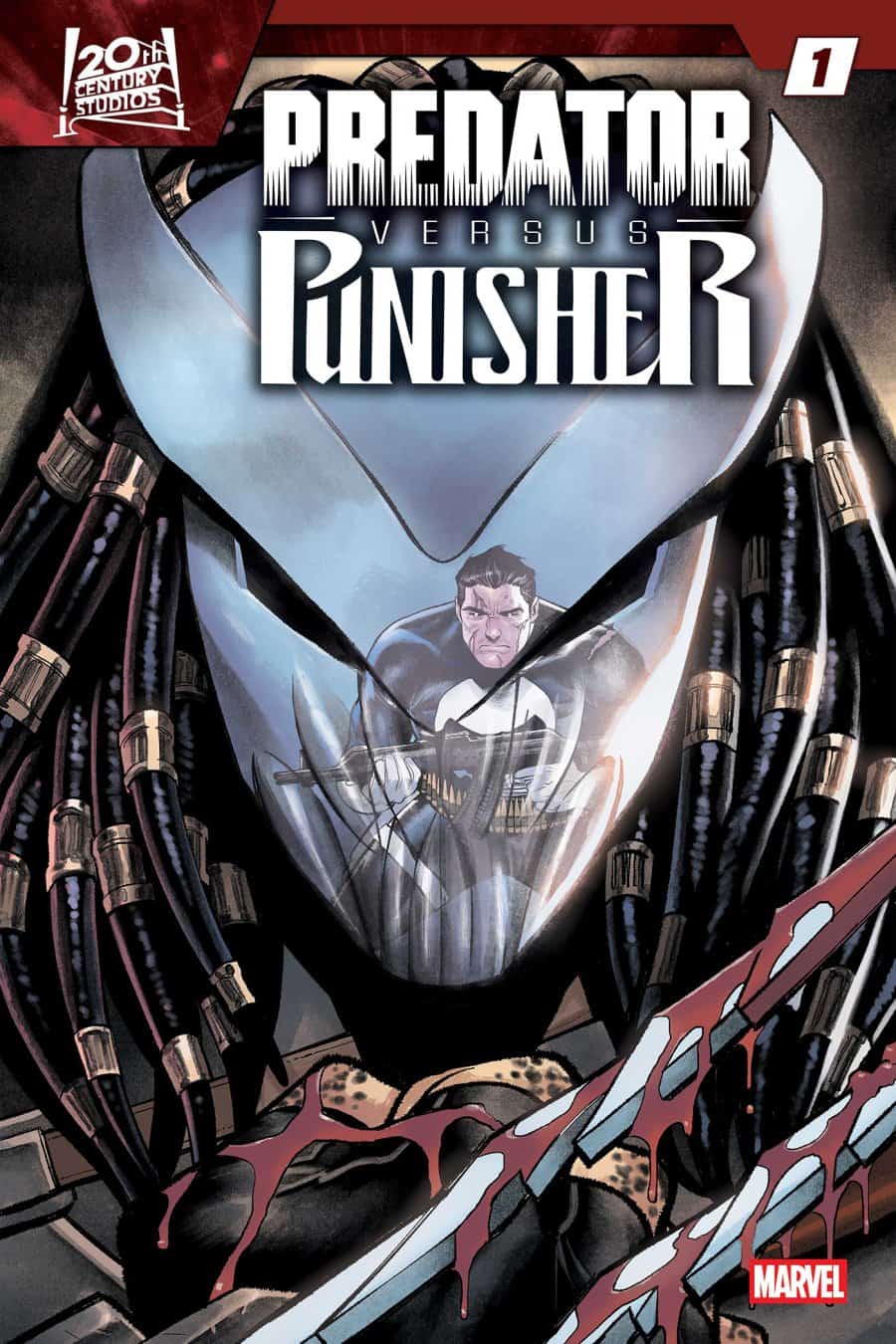 PREDATOR VS. PUNISHER #1 - Martin Coccolo Foil cover art