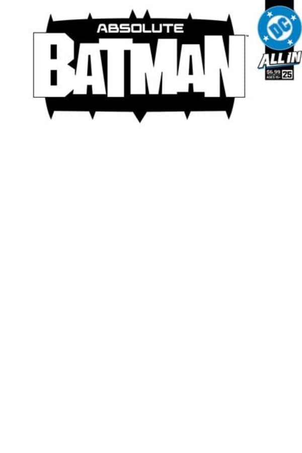 Absolute Batman #25 - Cvr E Blank Card Stock Var cover art