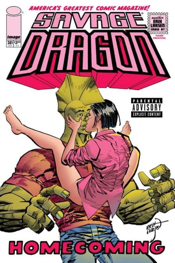 Savage Dragon #281 3rd Printing - Main - Erik Larsen cover art