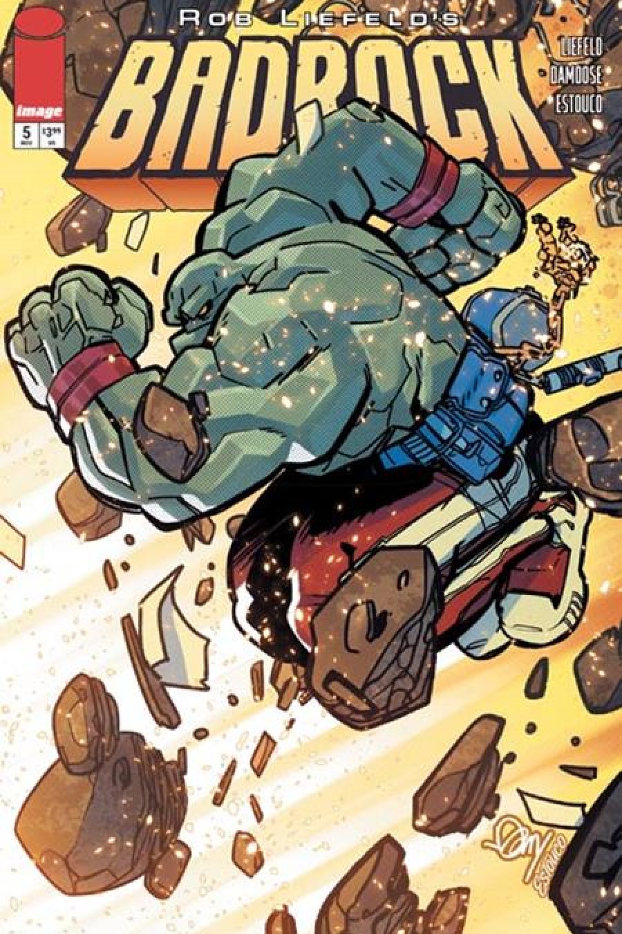 Badrock #5 - Main - Seth Damoose cover art