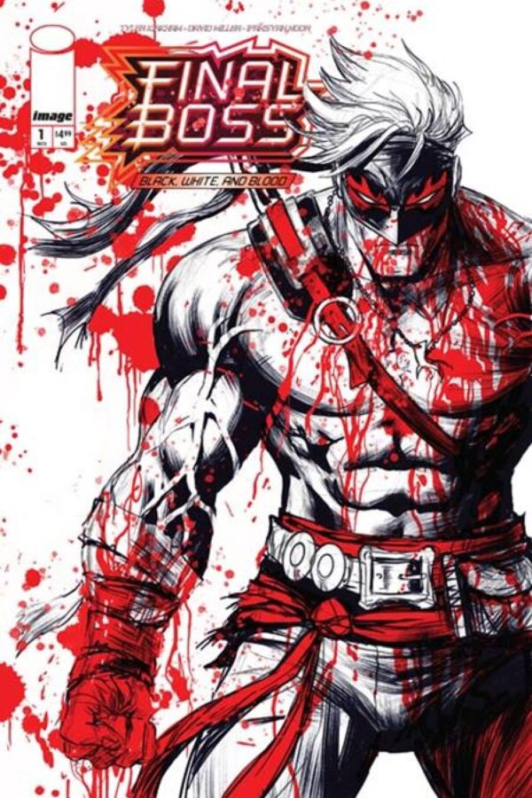 Final Boss Black, White, and Blood Reprint #1 - Main - Tyler Kirkham cover art