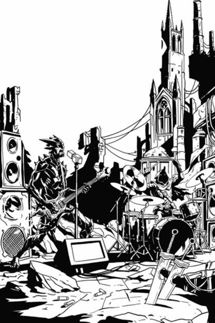 Fireborn #6 - Cvr F Emmanuel Gervasoni Cardstock Concert B&W Var cover art