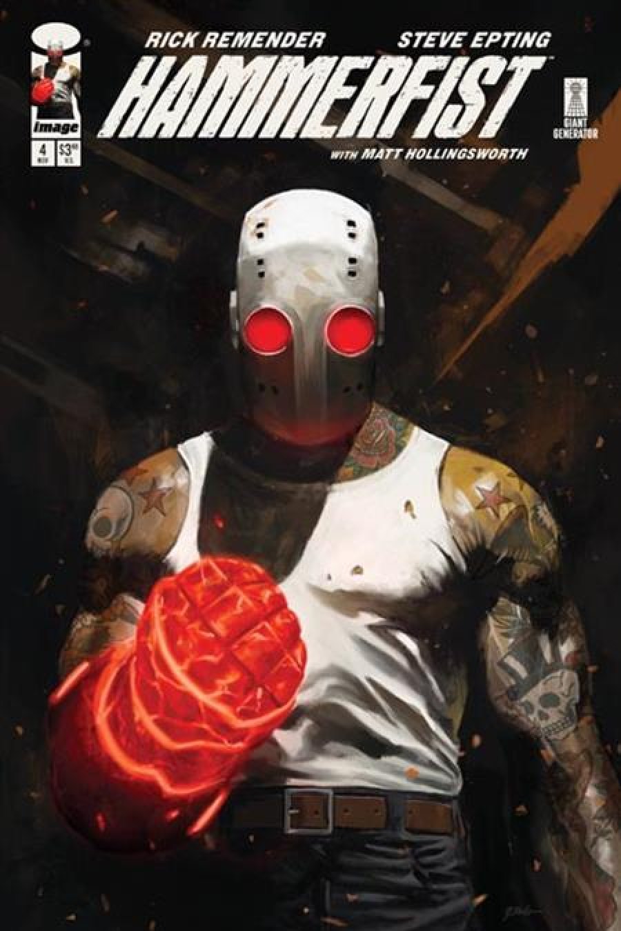 Hammerfist #4 - Main - Steve Epting cover art