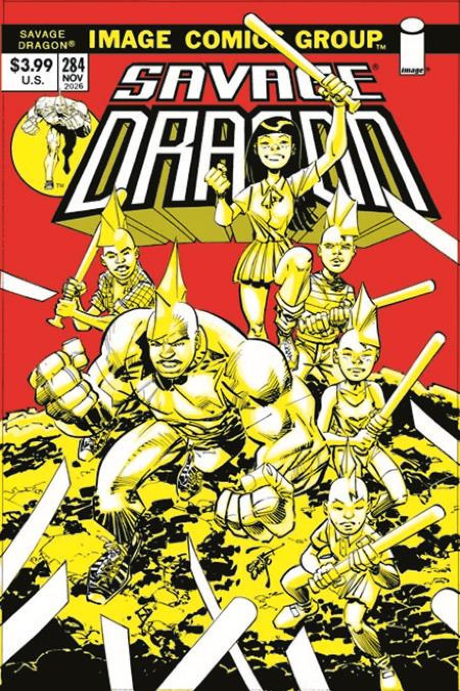 Savage Dragon #284 - Cvr B Erik Larsen 70S Throwback Var (Mr) cover art
