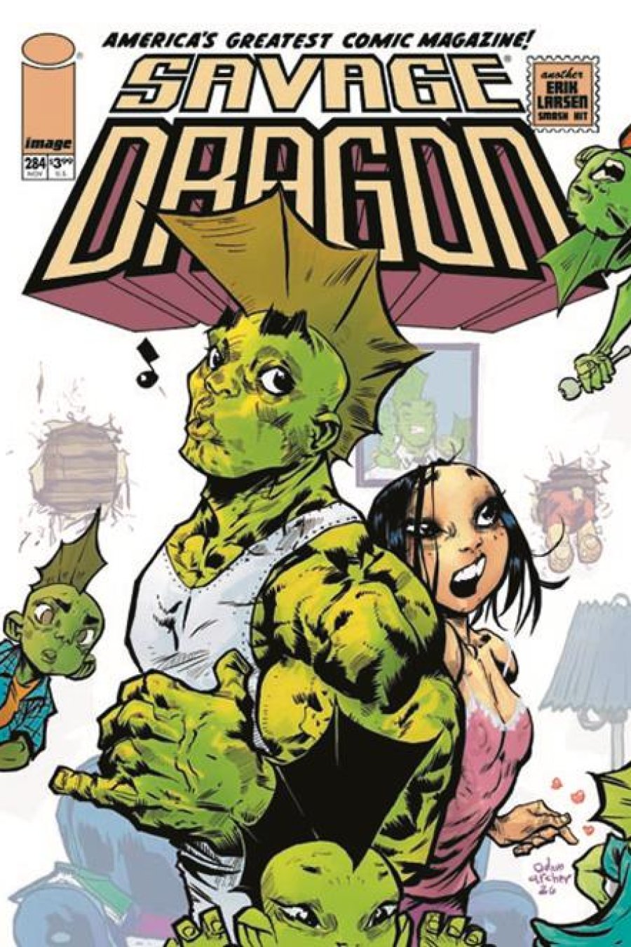Savage Dragon #284 - Cvr C Adam Archer Var (Mr) cover art