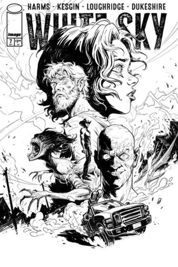 White Sky #7 - Cvr B Sumeyye Kesgin B&W Var (Mr) cover art