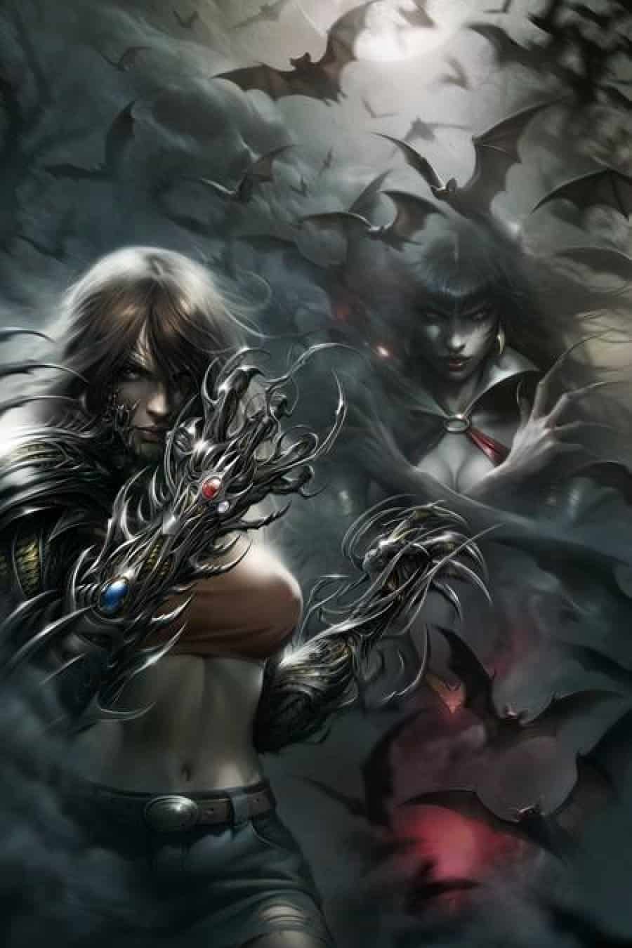 Vampirella X Witchblade Special #1 - (One Shot) Cvr P Francesco Mattina Foil Virgin Var cover art